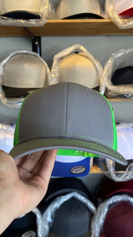 Gorra  Gris Claro/Verde Fosforescente