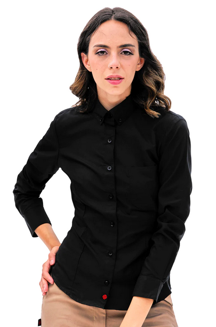 CAMISA FORMAL MANGA LARGA  MUJER